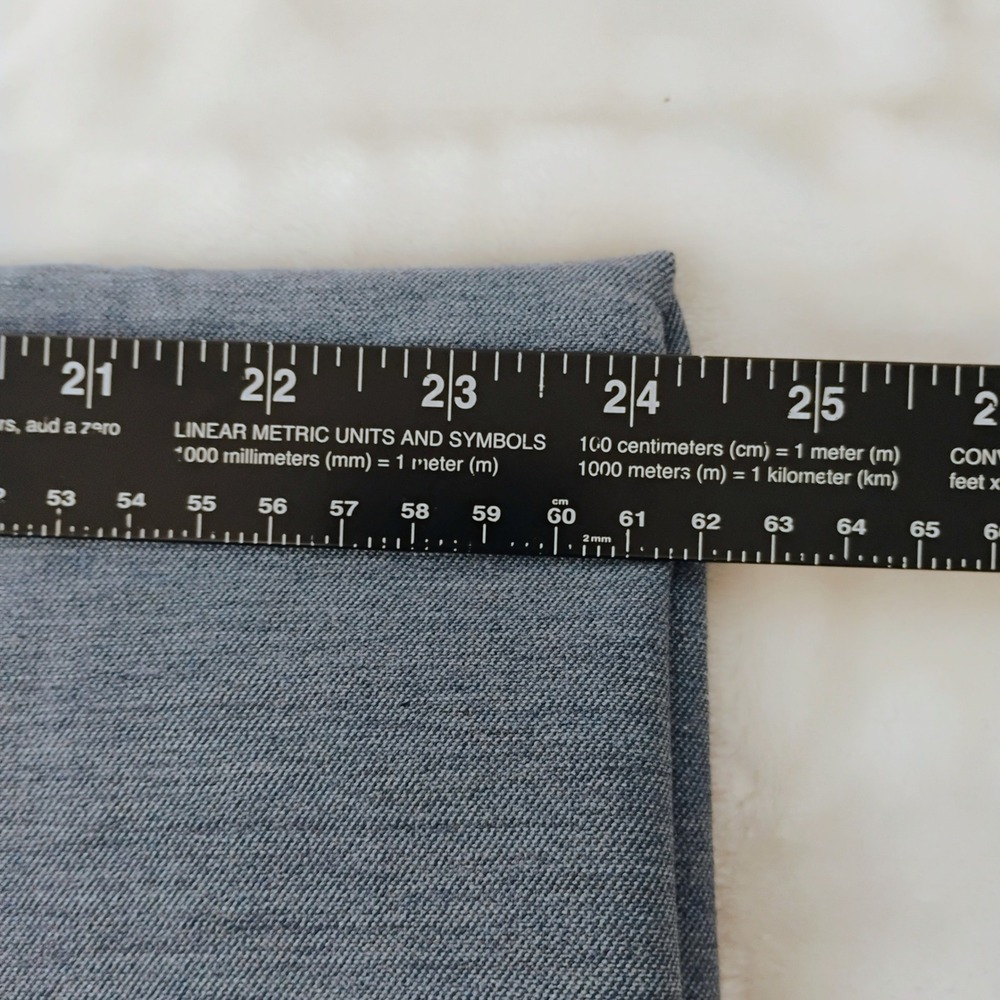 41 Hawthorn Women 18 W Blue Grey Adjustable Hem Stretch Dress Pants Trousers NWT - Picture 6 of 10
